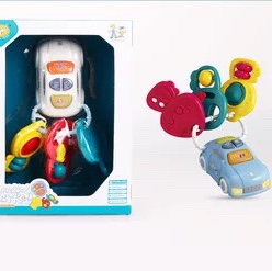 Cross-border children's science and education keys, musical instrument toys, light tubes, sound soft rubber music keys, children's music toys