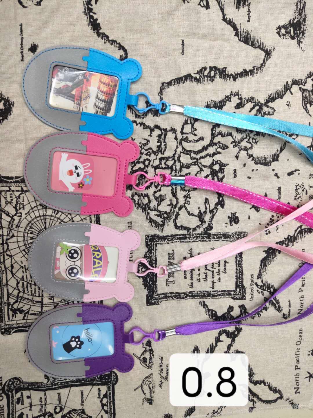 1.5灰扣love提花带猫耳朵小卡，学生卡，公交卡，饭卡详情12