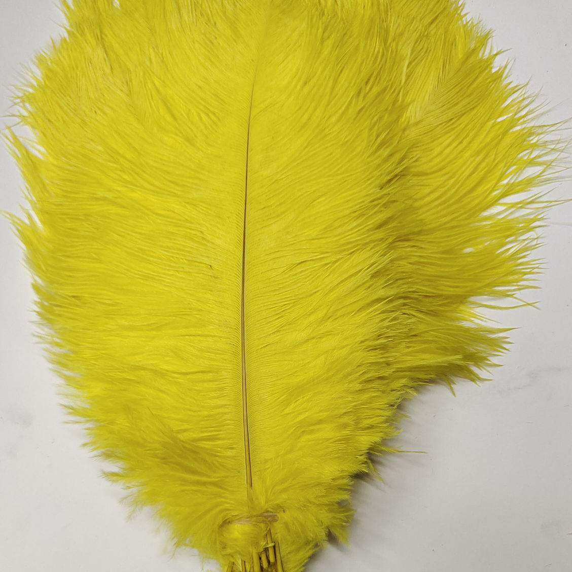 Ostrich feathers 60-65 cm yellow