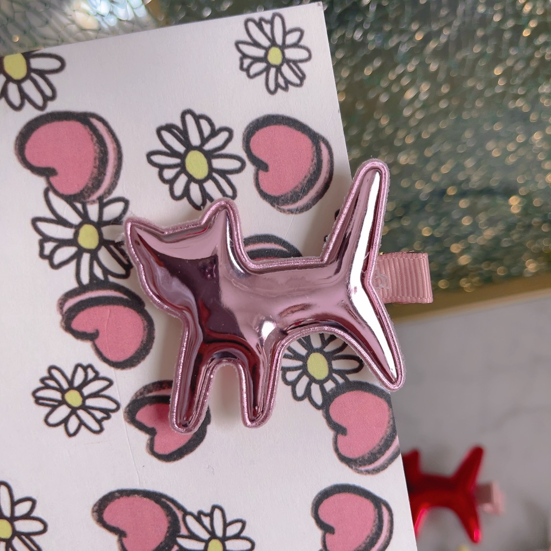 Dog pink children's accessories Everything Creative trend hair accessories Cute Princess Gentle accessories bow tie 79 thumbnail