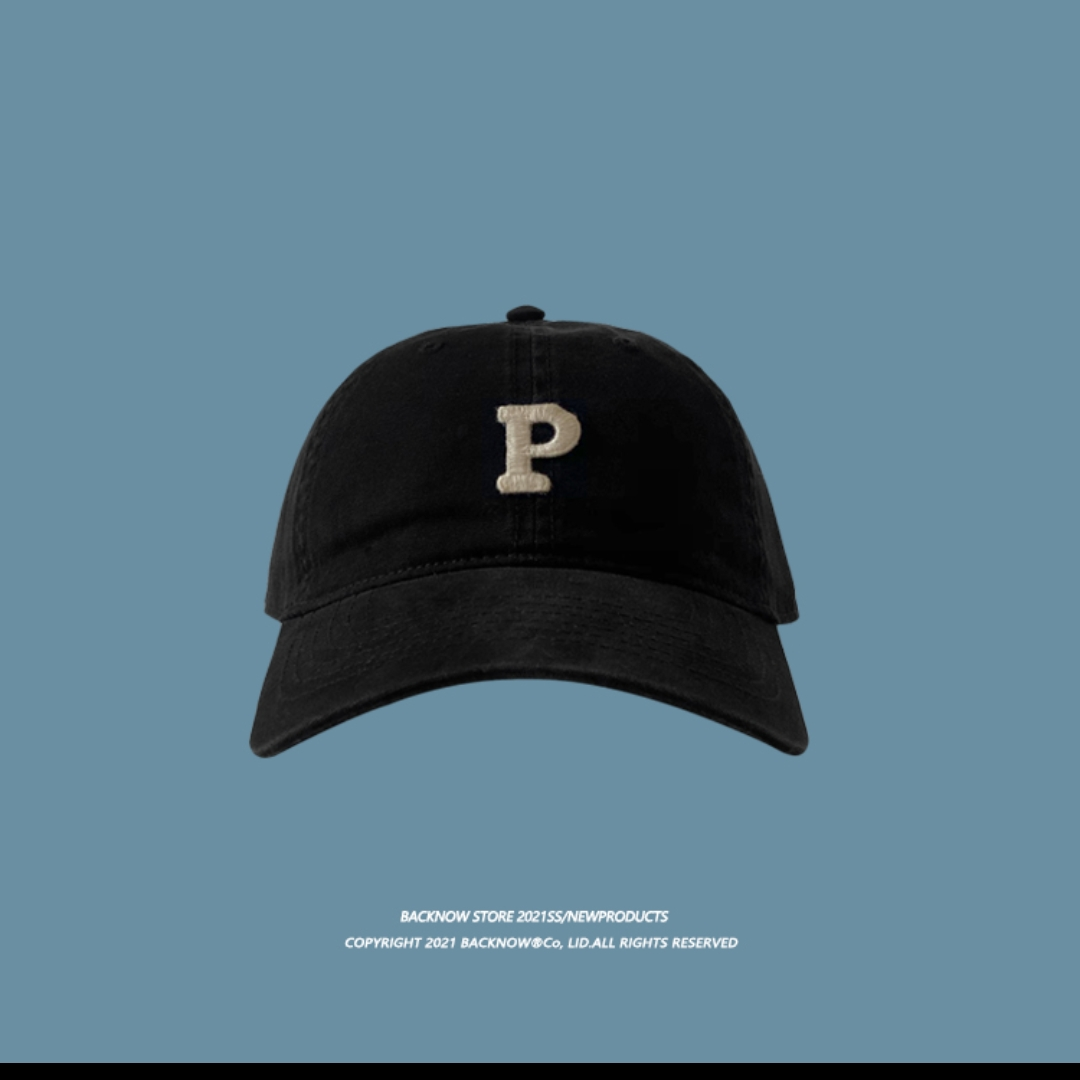 BACKNOW字母刺绣软顶棒球帽夏男女韩休闲遮阳防晒ins潮鸭舌帽子041