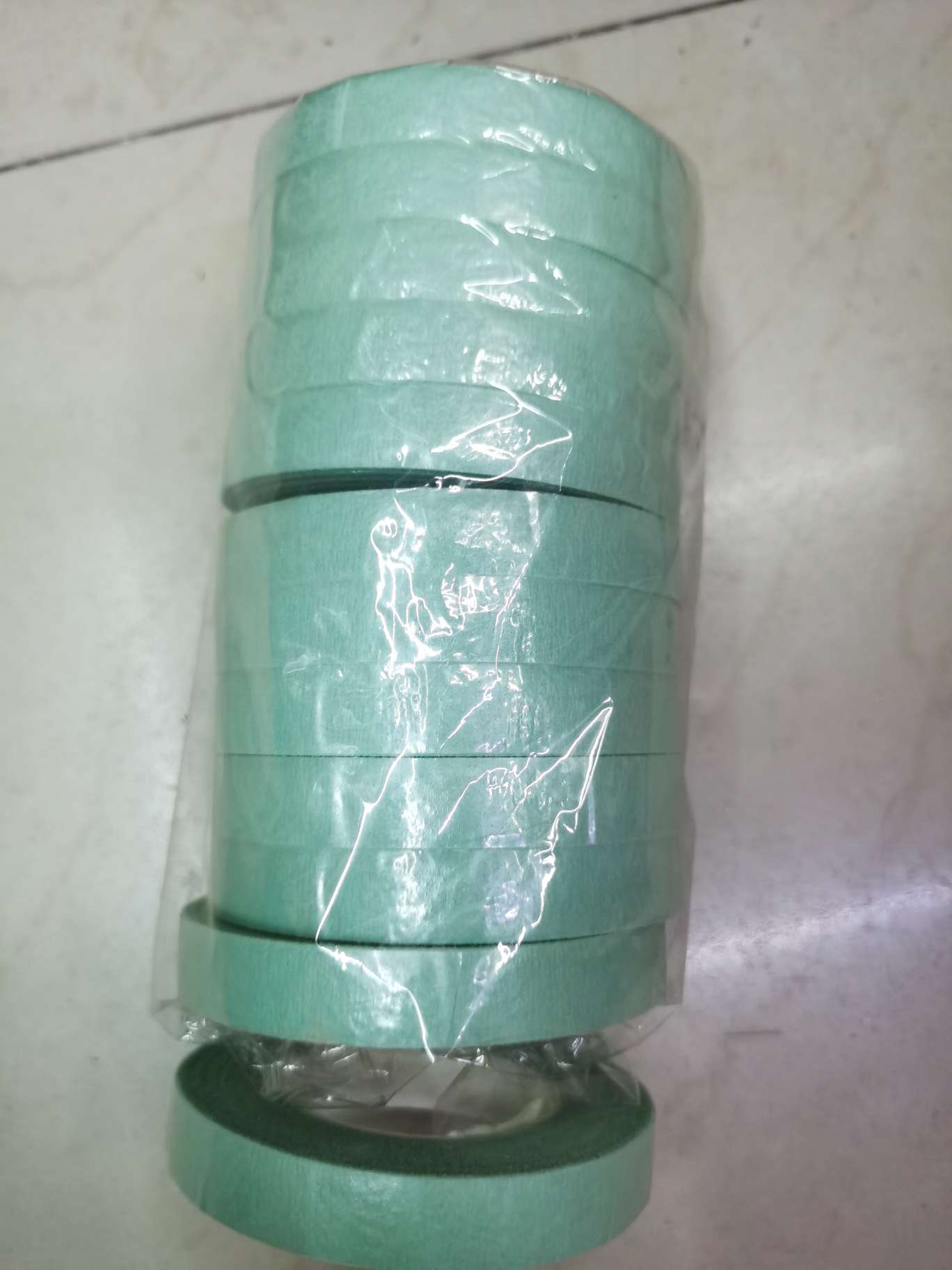 The tape is blue-green. details Picture