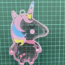 Square storage box side unicorn