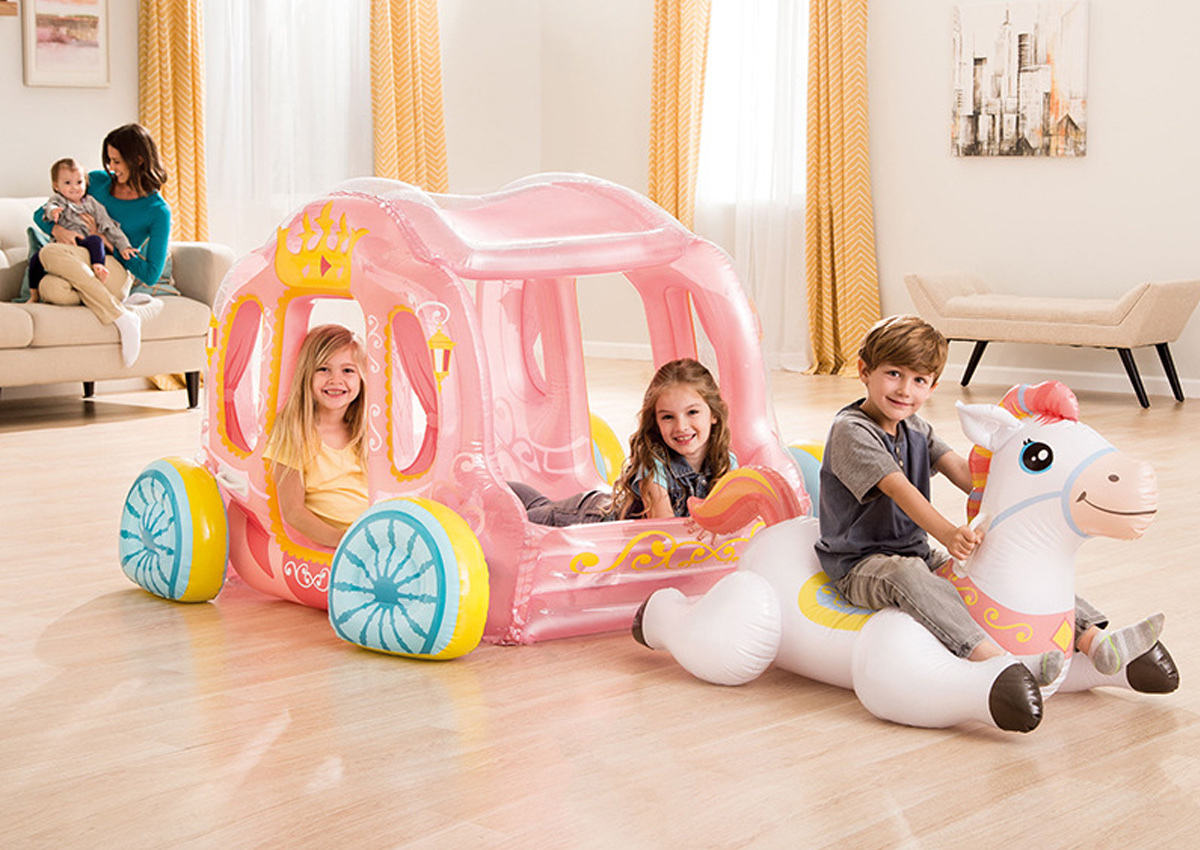 INTEX baby inflatable toys, Princess carriage toy house, water assistance detail image 4