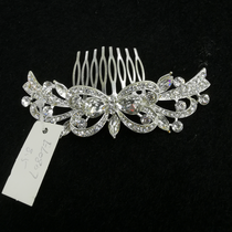 Bride Japanese-Korean hair accessories Star crystal edge clip headdress wedding veil evening gown welcome accessories