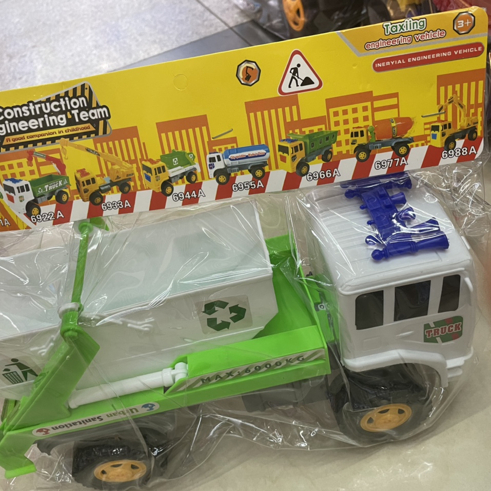 塑料玩具卡袋装环卫车