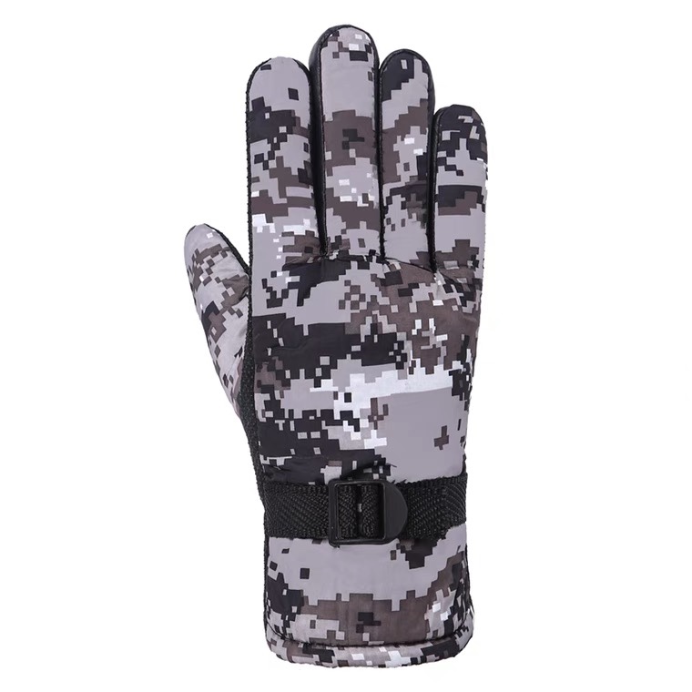 Gloves for men winter skiing plus fleece thickened cotton to keep warm students windproof riding cold motorcycle riding