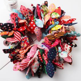 Mixed Color Seamless Cloth Loop Rabbit Ears