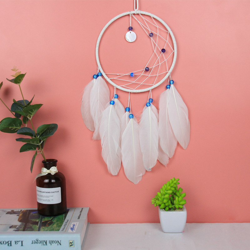 Factory direct sales of moon dreamcatcher nets, wind chimes, bedroom bedside ornaments, handcrafted creative Valentine's Day gifts