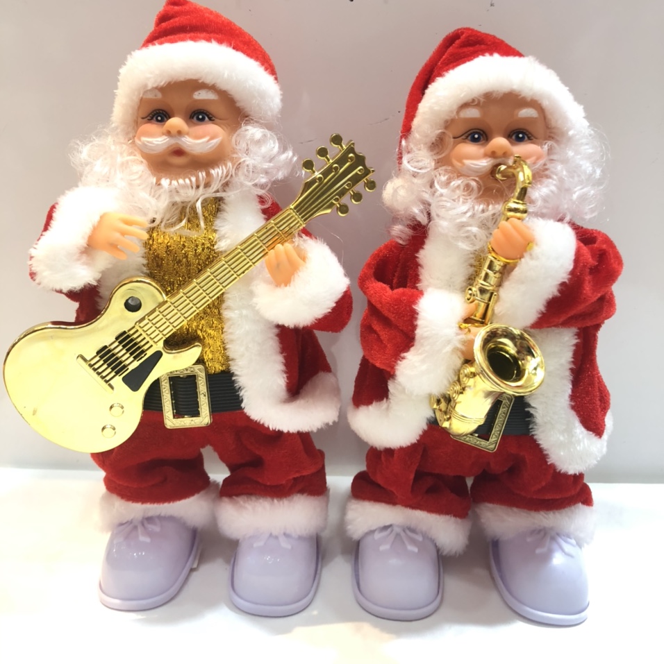 Huasai Latest Christmas Craft Christmas Decoration Christmas Ornaments Electric Santa Claus