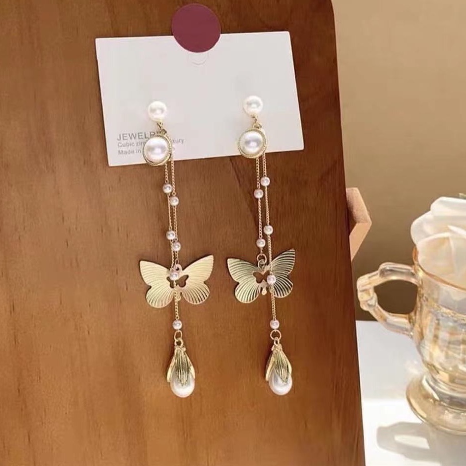饰品耳饰珍珠耳环徽镶嵌锆石耳环时尚简约百搭女款配饰礼物