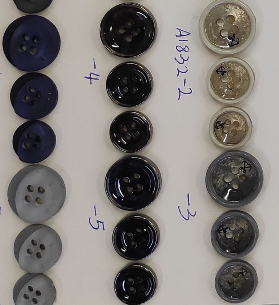 Resin High-Grade Button Suit Buckle Specification drawing