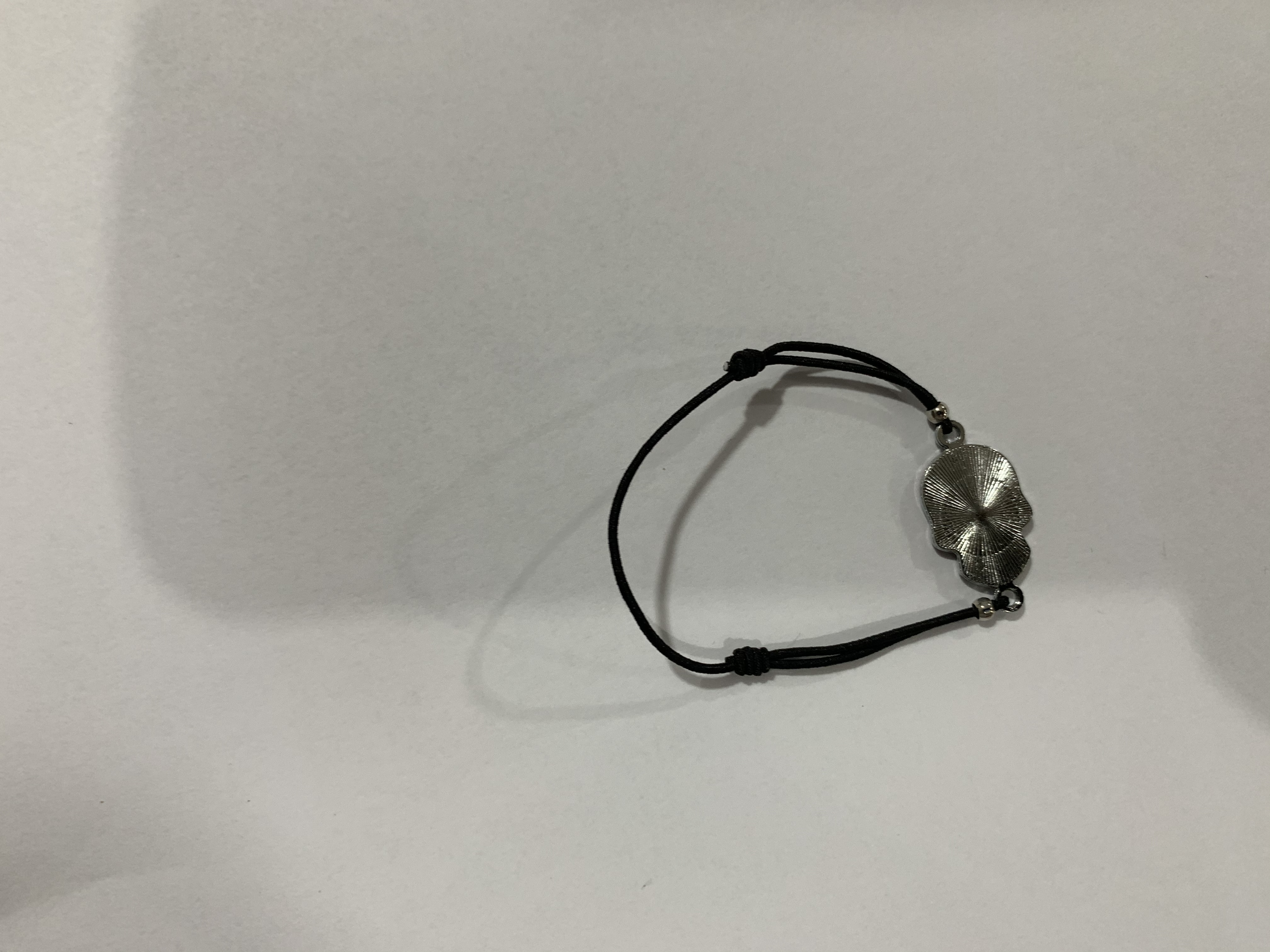 夏天爆款福禄寿避邪鬼头系列环保合金幸运手链之黑色弹力绳系列之006细节图