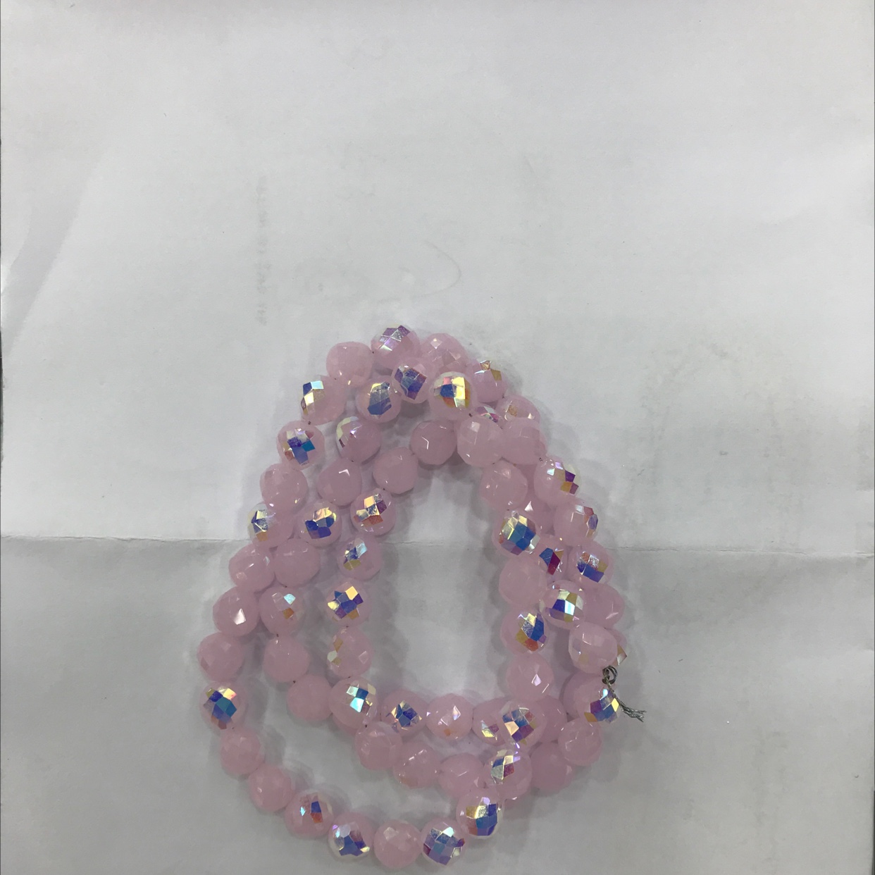 网络爆款 8厘草莓粉玉镀半进口彩颜色 精品质量 欢迎选购