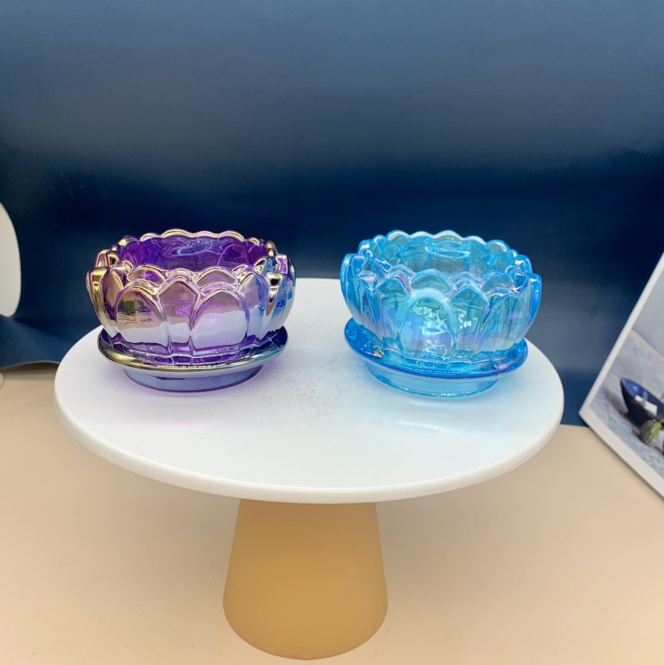 Glass candlestick display 071