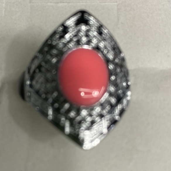 Electric ancient silver two pointed deep pink dripping oil popular fashion men and women