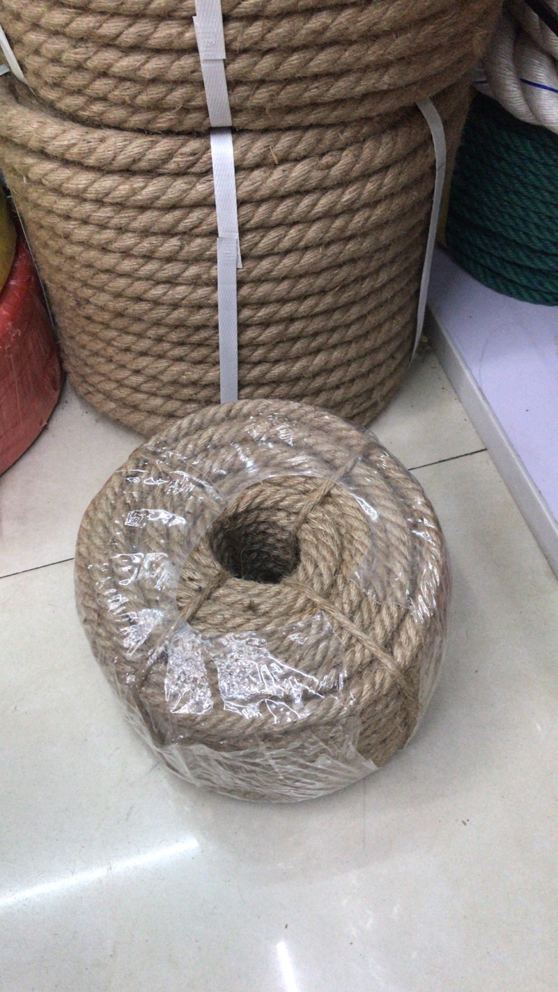 天然黄麻绳 拔河绳运动甩绳 复古装饰粗细麻绳 DIY编织绳详情图3