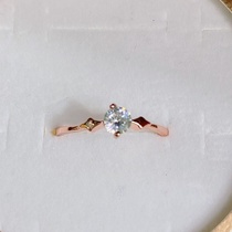 Electroplated rose gold preservation 6⃣️ Bali zircon popular ladies ring No. 2⃣️