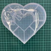 Circular storage box bow love