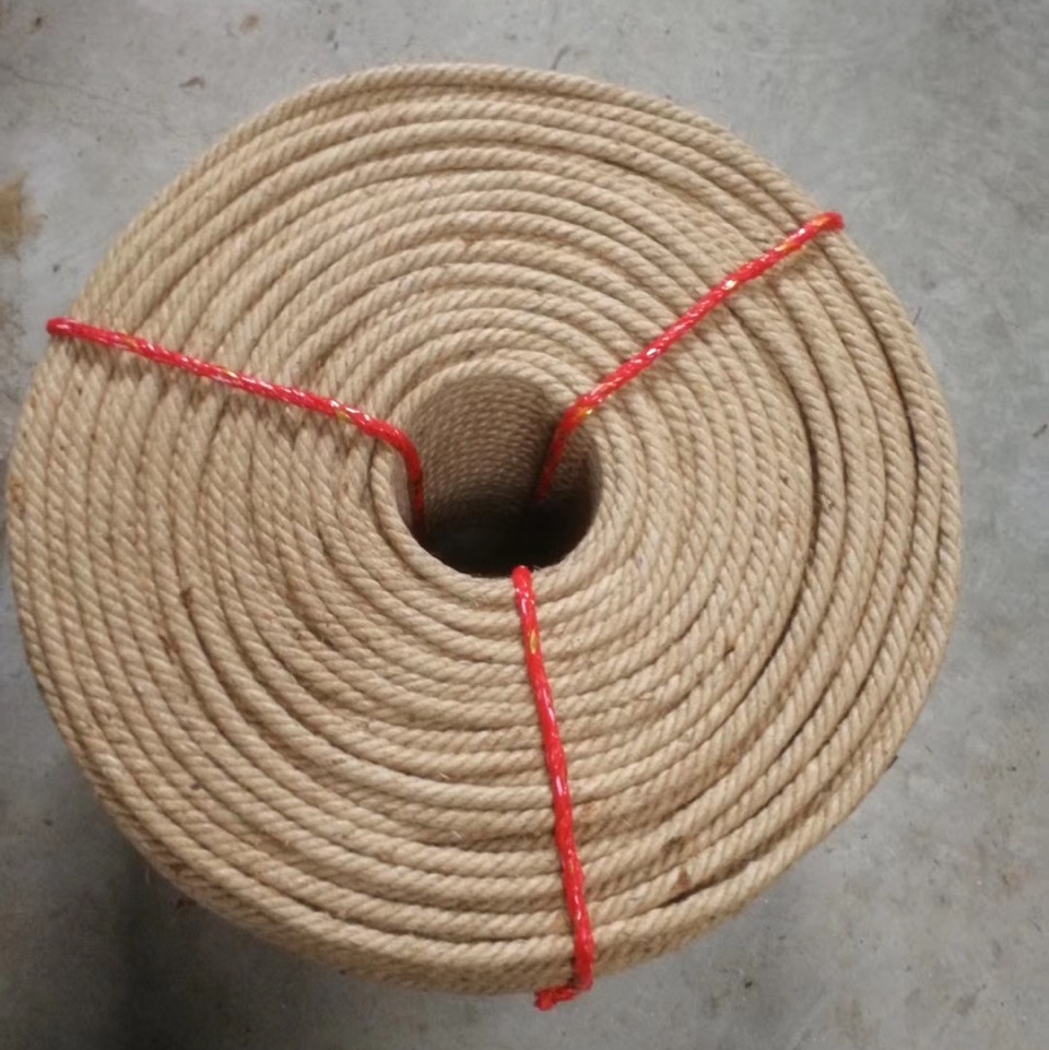 天然黄麻绳 拔河绳运动甩绳 复古装饰粗细麻绳 DIY编织绳详情图1