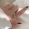 （圣·纳黛丽）微镶米珠钻石戒指💍，时尚网红气质高雅简约产品图