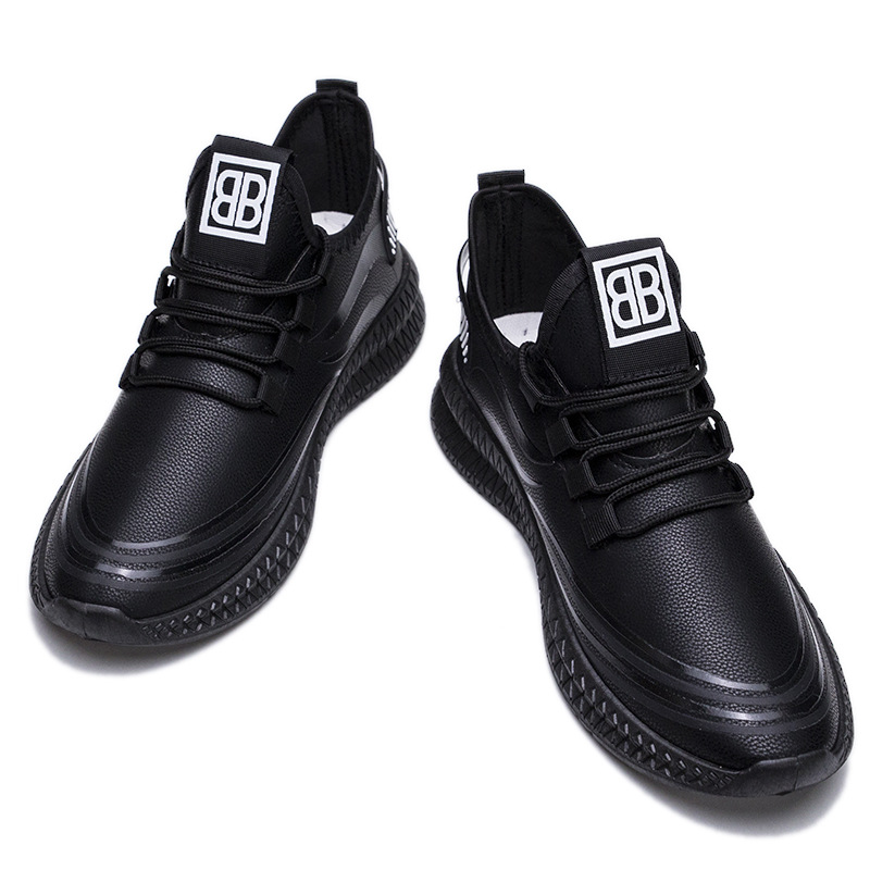 单棉可选男女同款pu休闲鞋情侣鞋夏季男士商务女潮鞋韩版休闲男鞋 1详情图4