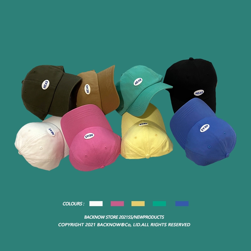 BACKNOW潮牌春夏新款男女棒球帽休闲简约chic鸭舌帽百搭遮阳帽子027细节图