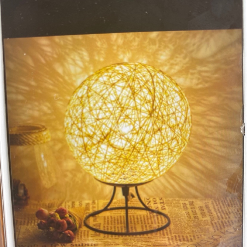 Aroma lamp 1314, Plug in with a hemp rope, romantic and dreamy, girlish heart, ins bedroom bedside lamp 1