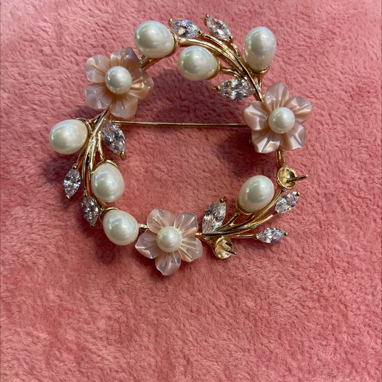 Flower shell brooch Corsage women accessories Luxury atmosphere fashion everything 8