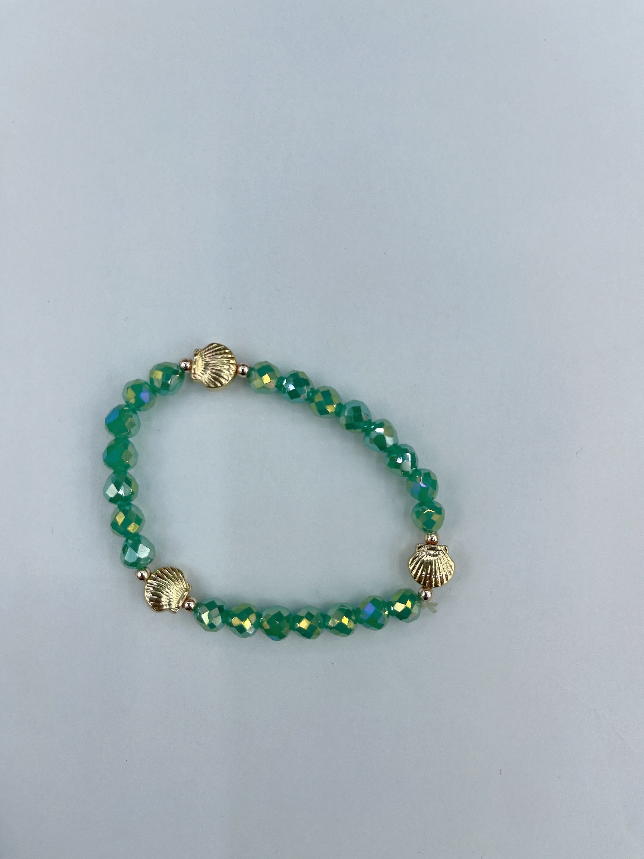 绿色水晶贝壳产品图