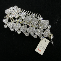 Bridal hair accessories Crystal edge clip headdress wedding veil evening gown welcome accessories