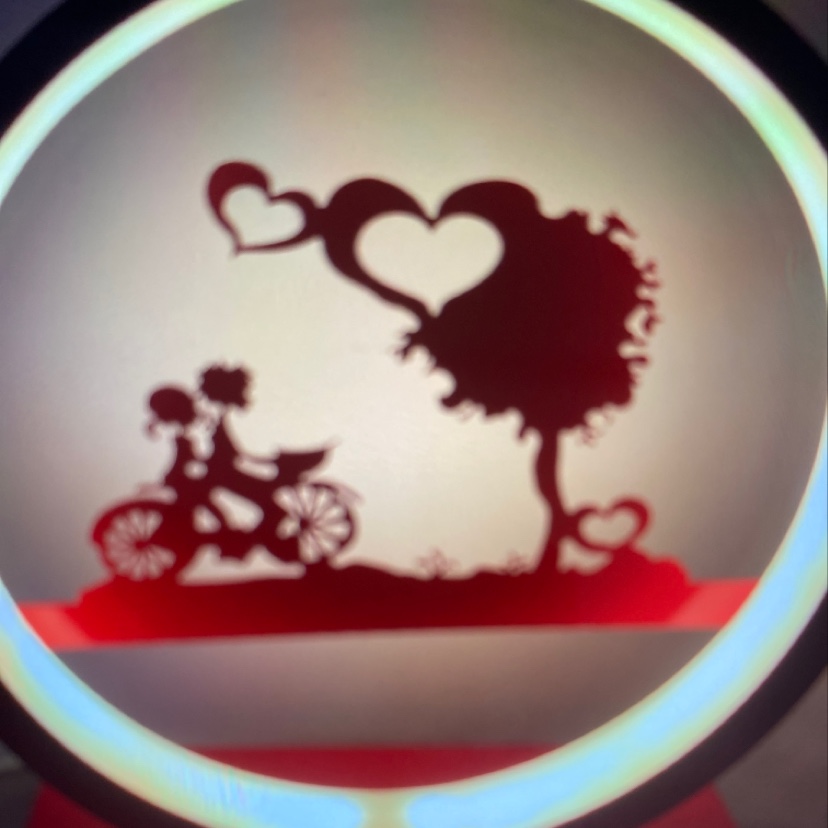 Romantic Aroma Lamp 2961 Red Decorative Craft Wedding Bedside Lamp 1 details Picture