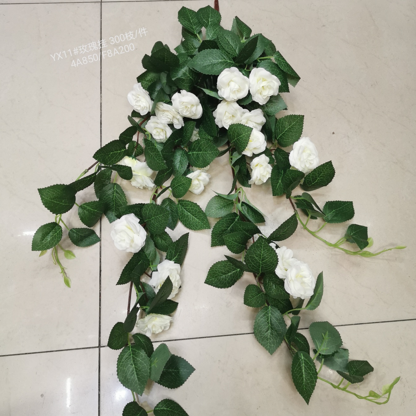 Rattan leaf plant artificial flower Fake flower Arrangement bonsai Living Room Hotel Wedding video decoration tree cherry blossom 2 rose hanging rose rose flower-6