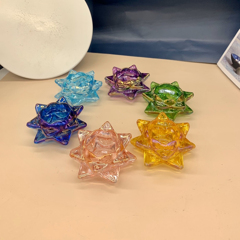 New stained-glass candlesticks