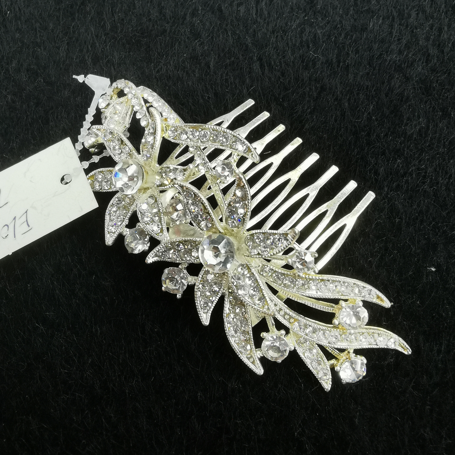Elegant disc hairpin hair comb Small hair hair Clasp Bride headdress rhine-drill comb Bridesmaid hairpin U-shaped disc hairpin