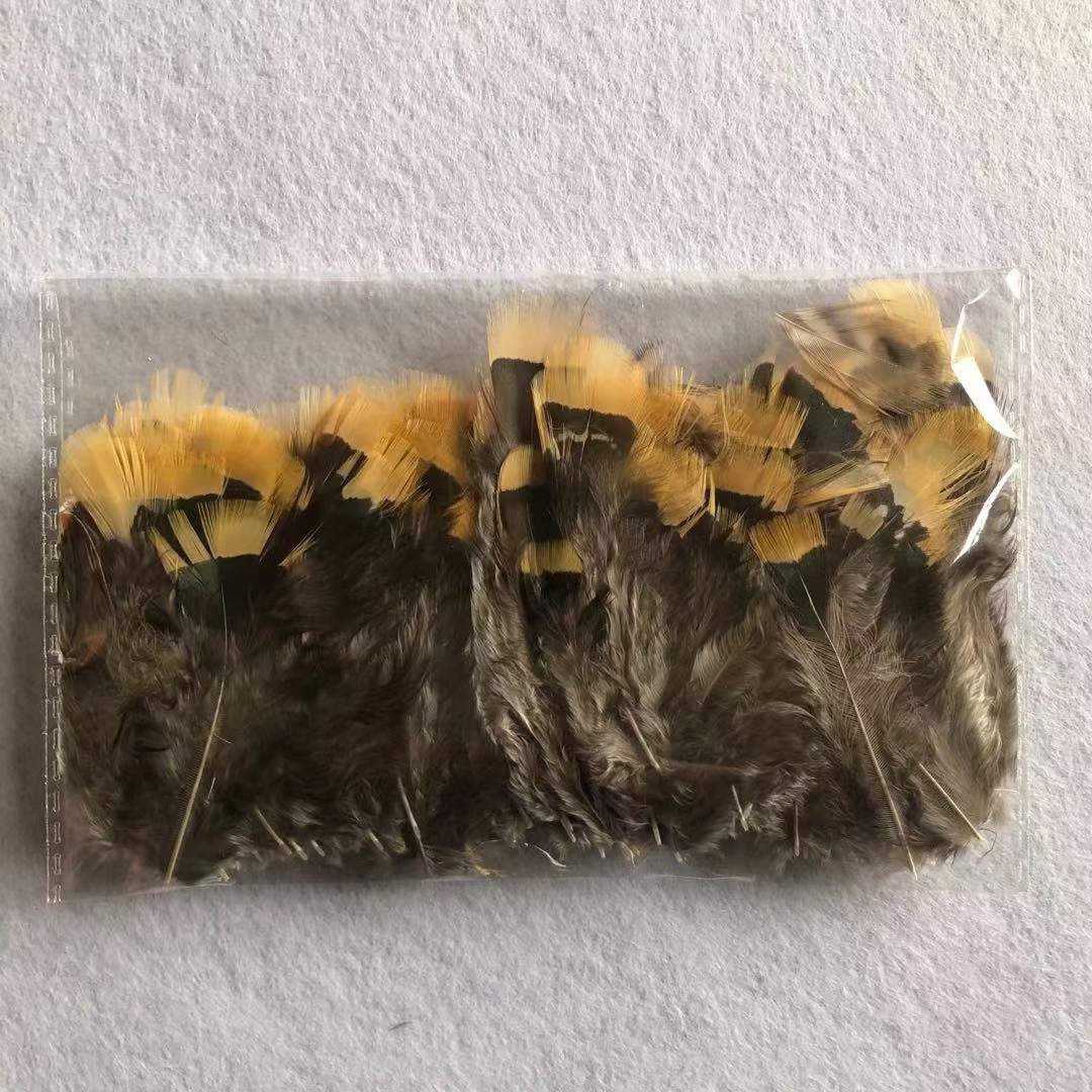 Pheasant yellow flat head hair
