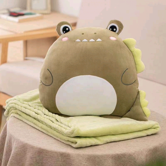 2021 New cartoon animal flower throw pillow Throw pillow blanket Multifunctional throw pillow 4