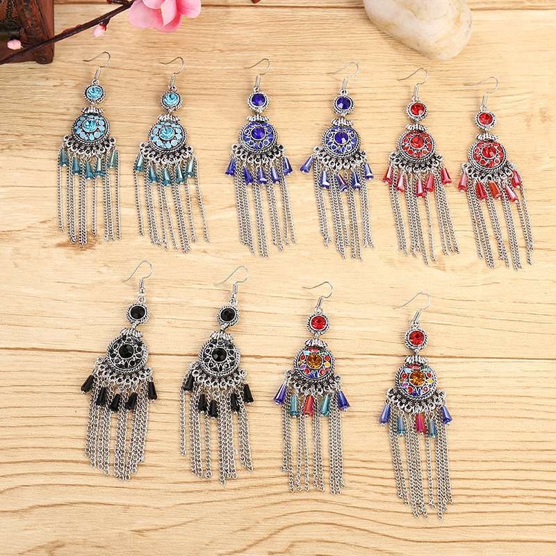 Fashionable Bohemian ethnic style bestseller, Special sale bestseller 66 Ya Xin Korean style stylish, elegant and beautiful earrings details Picture
