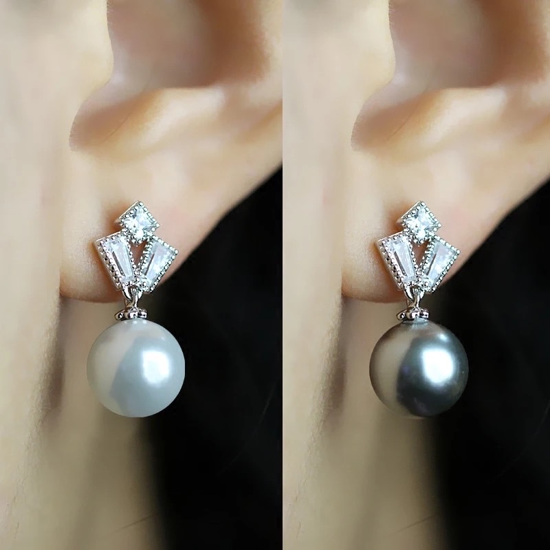 Fashionable, elegant, simple, versatile, individual, exquisite and stylish stud earrings Application Scenario