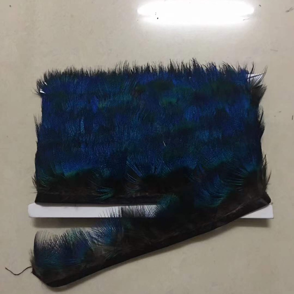 Peacock hair strip