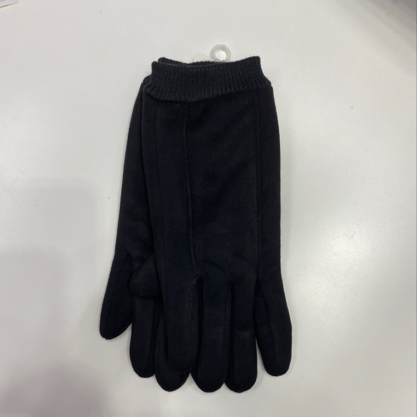 Men's autumn and winter suede gloves thickened warm touch screen Outdoor riding and driving non-slip cotton full finger gloves men's rib touch screen