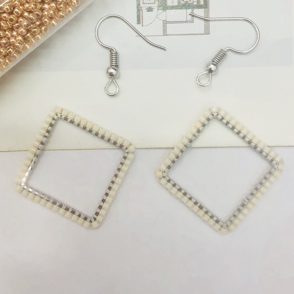创意手工DIY编织米珠耳坠吊坠配饰进口米珠串珠