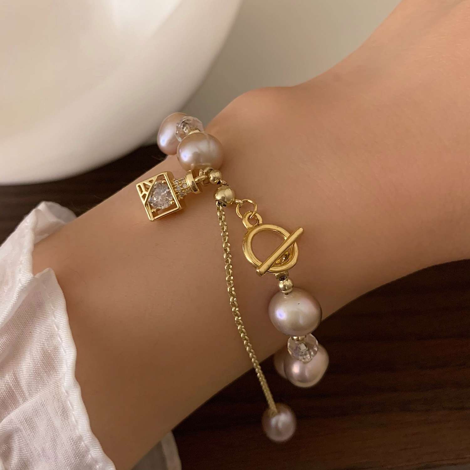Japanese and Korean pearl bracelets for women, simple and niche design sense, Instagram-worthy best friend and student bracelets Specification image