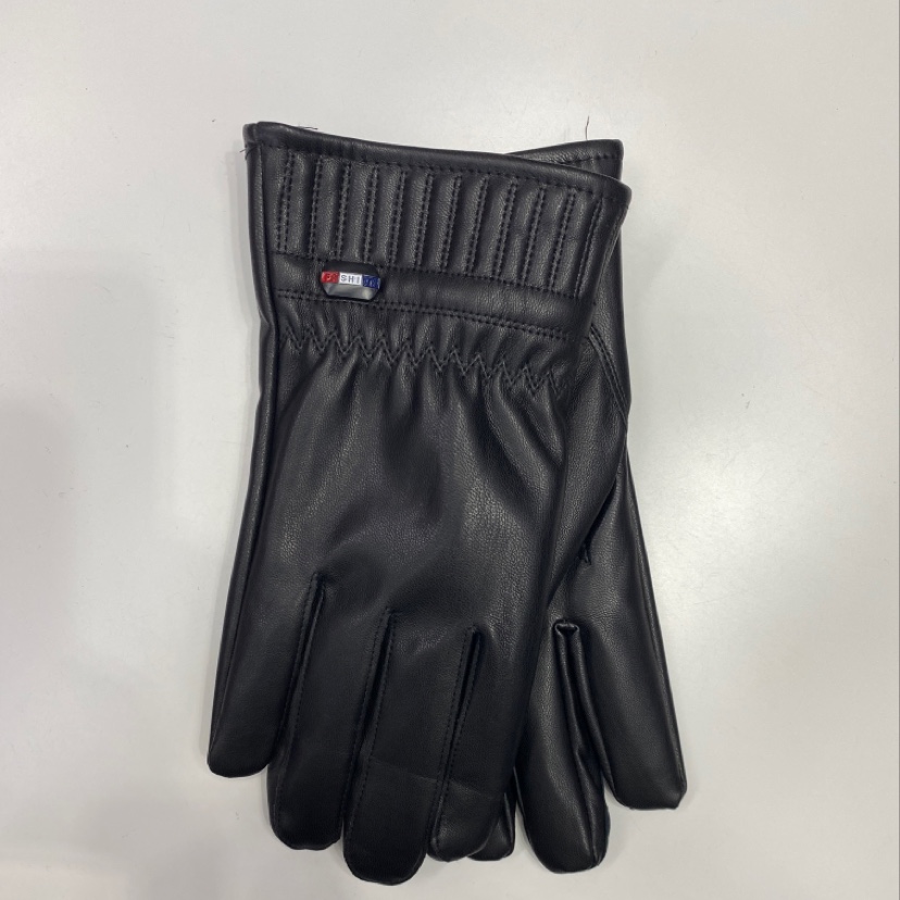 Full touch screen leather gloves for men winter warm and fleece thickened windproof waterproof cycling motorcycle five fingers outdoor thumbnail