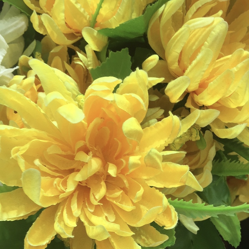 扫墓仿真菊花祭祀假花忧事场地装饰花新款单枝思念菊娟花