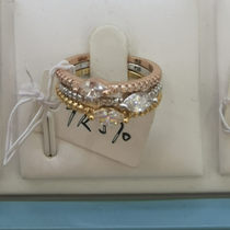 Combination ring 3 color lady fan