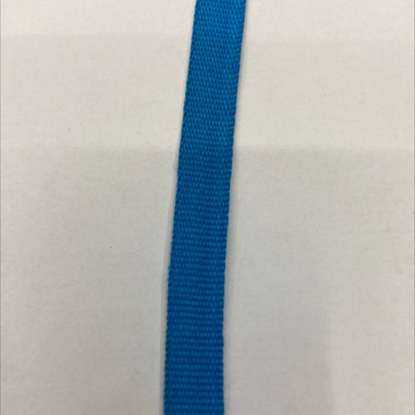 1cm polyester plain sky blue ribbon 12#