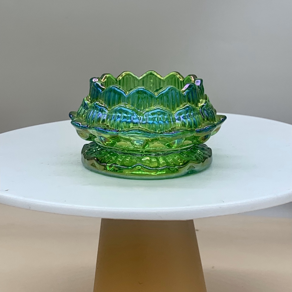 Glass candlestick display 058