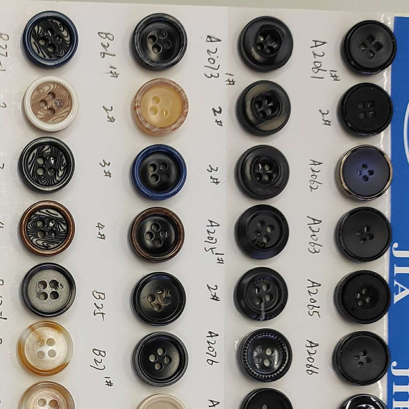 High-Grade Resin Four Eyes Shirt Button Big Button details Picture