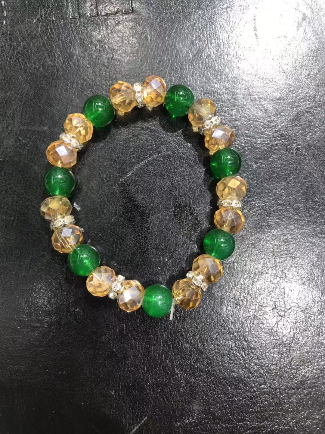Jelly Bead Fashion Crystal bracelet, colorful and versatile, a niche design bracelet by Hongtao Accessories -016 Specification image